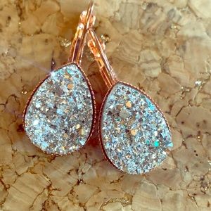 Handmade druzy earrings